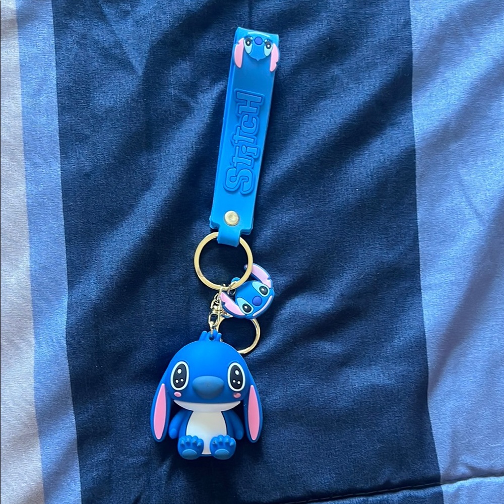 Stitch Blue Keychain